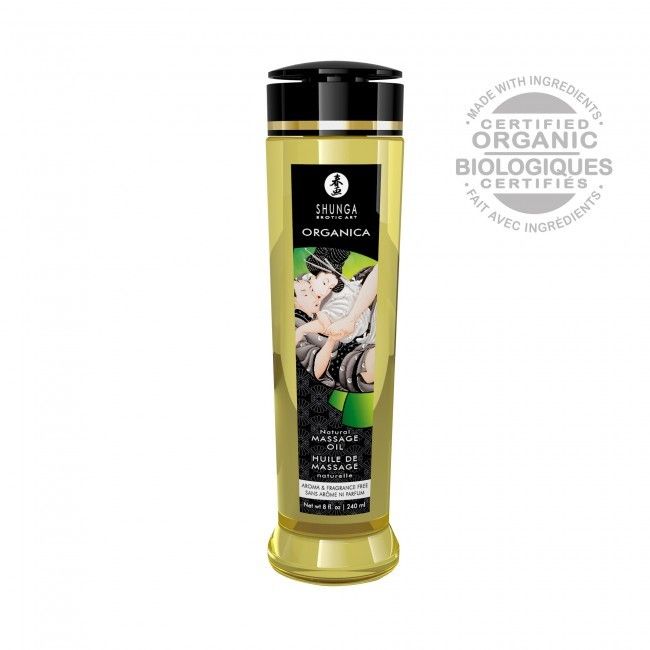 Organiczny olejek do masażu Shunga Natural Massage Oil Organica Aroma Free 240 ml