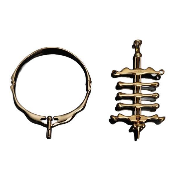 Upko obróżka "Migratory Bird" Metal Collar & Fingers Clamps Set