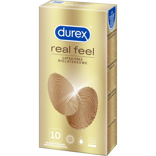 Prezerwatywy nielateksowe dla naturalnych doznań Durex Real Feel 10 szt.