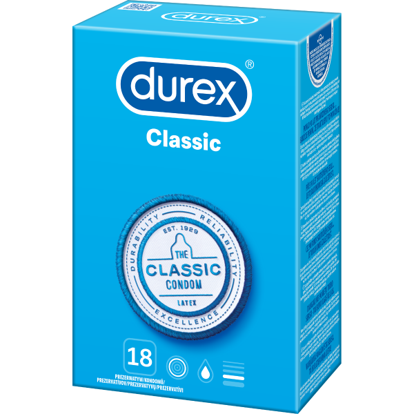 Prezerwatywy lateksowe Durex Classic 18 szt