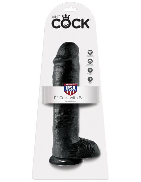 Realistyczne dildo z moszną 28cm King Cock Cock 11 inch with balls