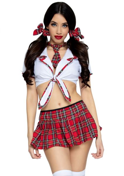 Leg Avenue kostium uczennicy Miss Prep School Top and Skirt XS