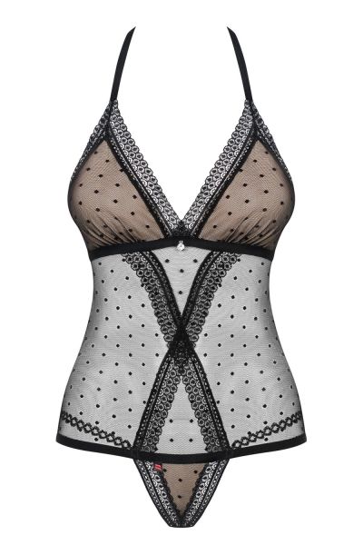 Body czarne Obsessive 876-TED-1 