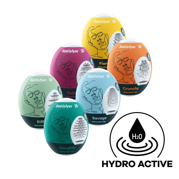 Zestaw 6 jajek masturbatorów Satisfyer Masturbator Egg 6er Set Assorted