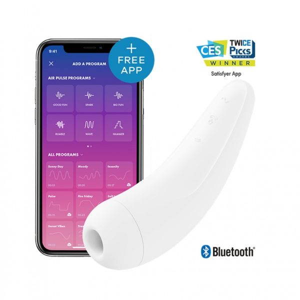 Bezdotykowy stymulator łechtaczki z aplikacją Satisfyer Curvy 2+ 