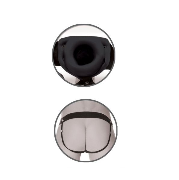 Pipedream Fetish Fantasy Series Hollow Strap-On Black Gag Limited Edition