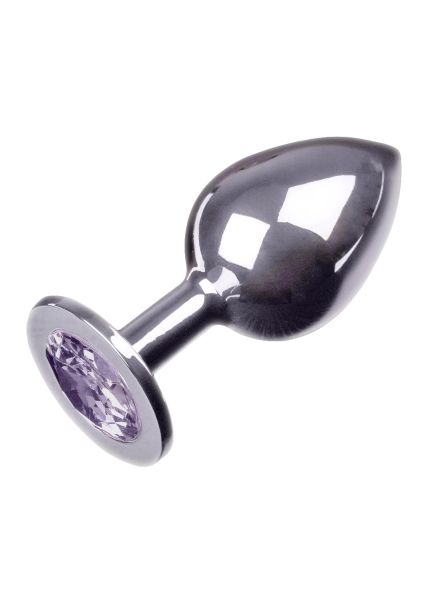 Metalowy korek z kryształkiem Jewellery Silver Large Purple