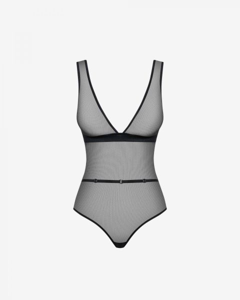 Prześwitujące body z głębokim dekoltem Promees Natalie 