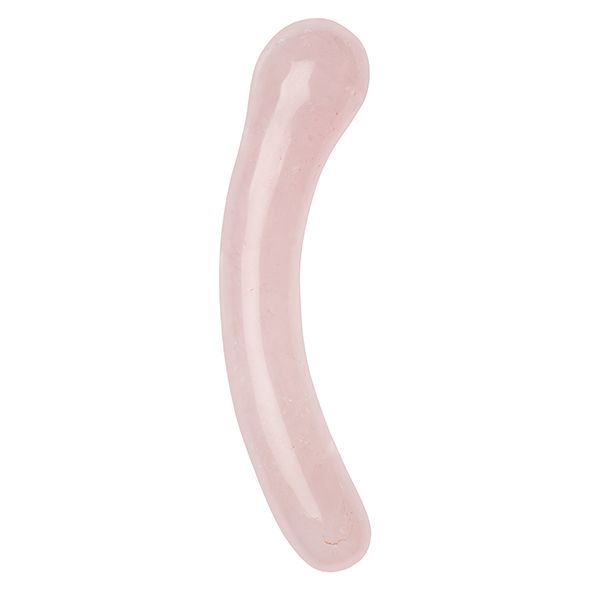 Dildo do punktu G z różowego kwarcu La Gemmes G Curve Rose Quartz