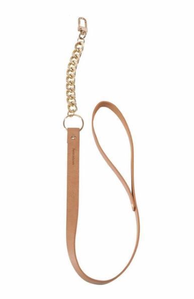 Smycz z ekoskóry Bijoux Indiscrets Maze Leash Brown 
