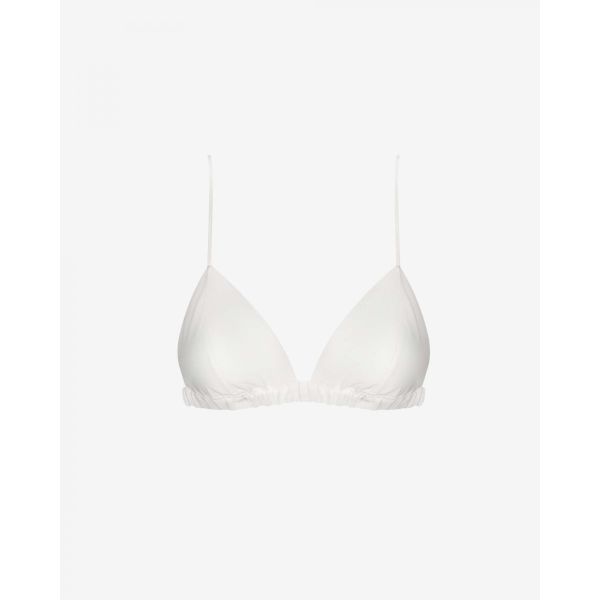 Biały satynowy miękki biustonosz Promees Scarlett Bra Ecru