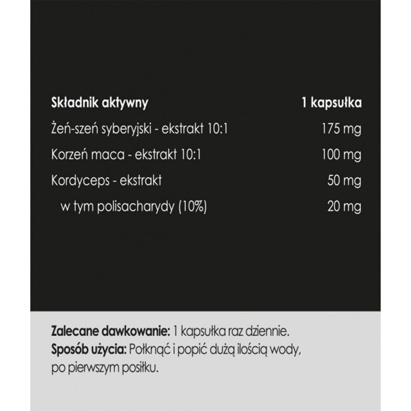 Tabletki wzmacniające męskie libido Panaseus Libido ♂ 50 kapsułek