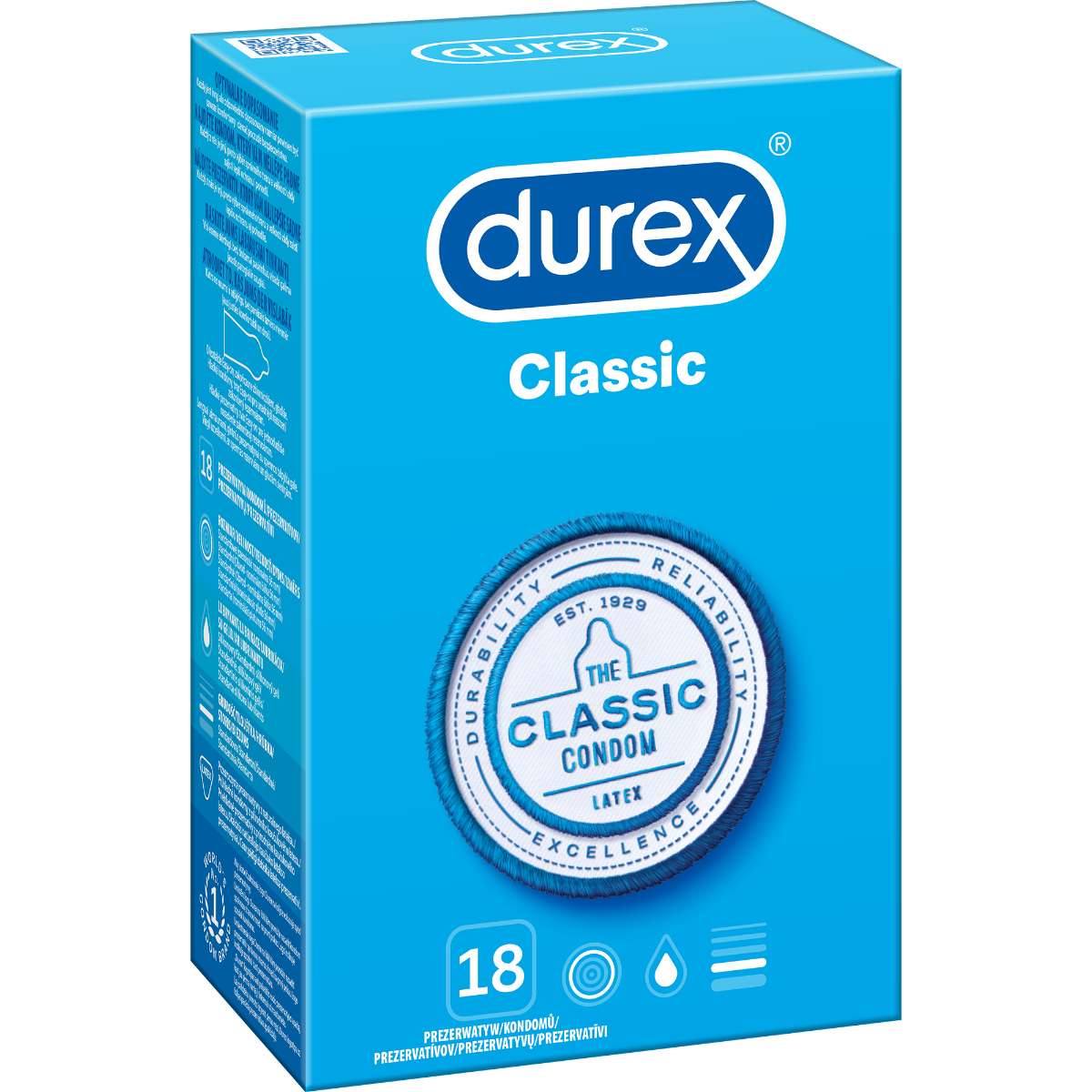 Prezerwatywy lateksowe Durex Classic 18 szt