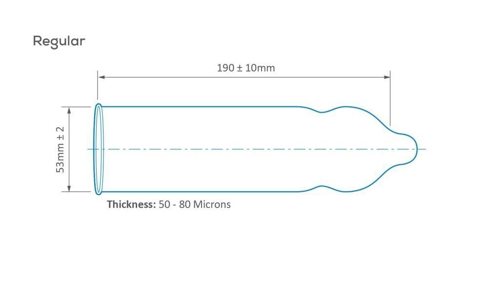 Prezerwatywy lateksowe o anatomicznym kształcie Pasante Regular 12 szt.