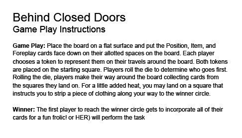 Gra erotyczna po angielsku Little Genie Productions Behind Closed Doors