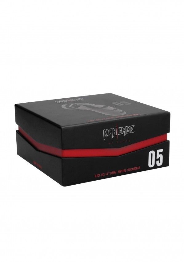 Man Cage Chastity Model 05 Black pas cnoty czarny