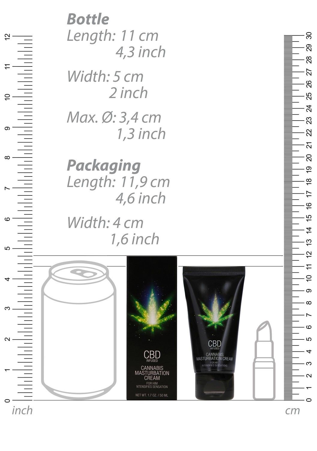 Shots CBD Cannabis Masturbation Cream For Him 50 ml