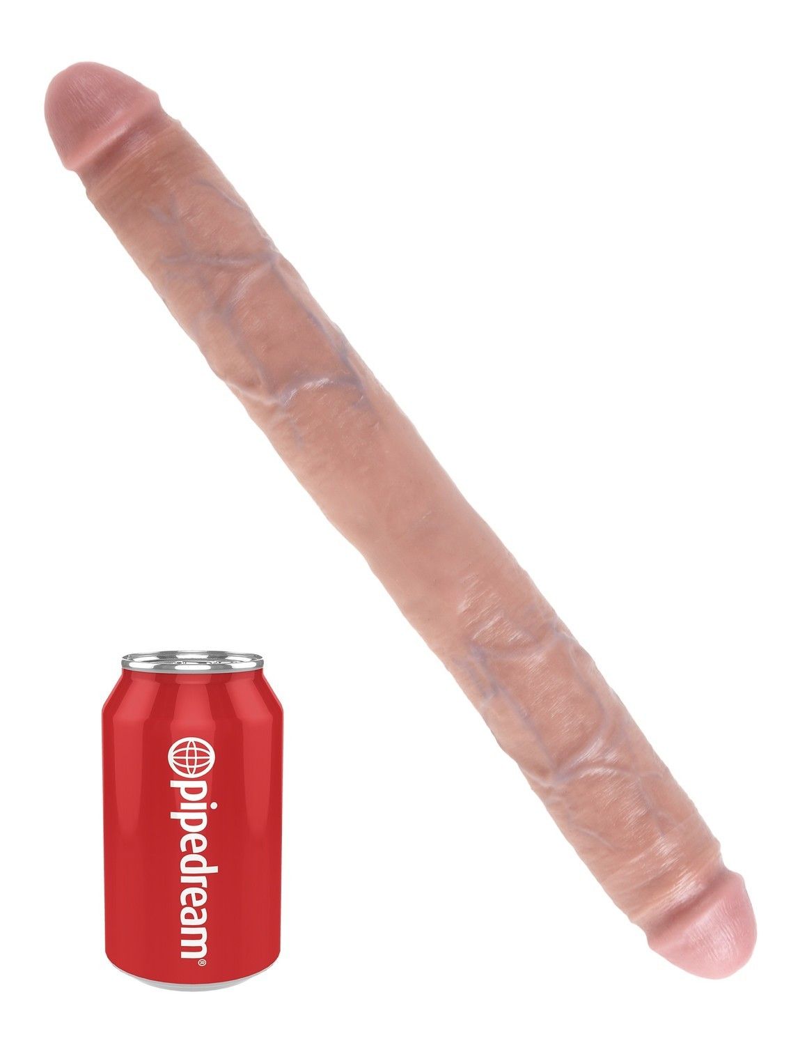 King Cock 16' Thick Double Dildo Flesh podwójne dildo cieliste 44cm