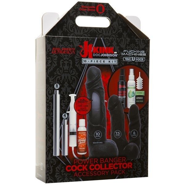 Zestaw akcesoriów do seks maszyny Kink Power Banger Cock Collector Accessory Pack 10 Piece Kit