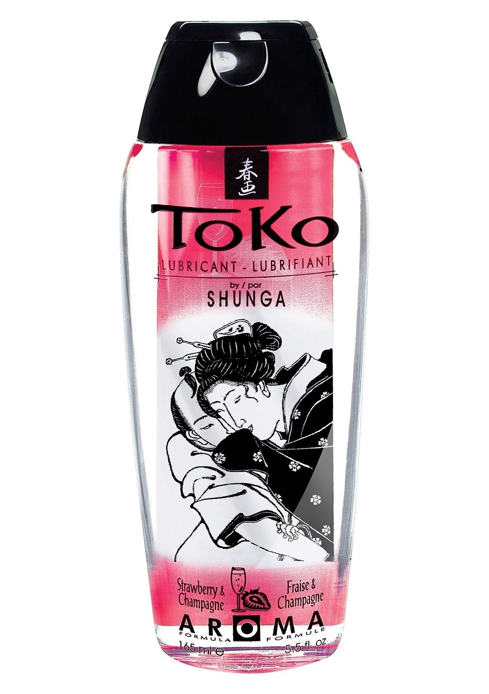 Jadalny lubrykant o smaku szampana z truskawkami Shunga Toko Aroma Personal Lubricant Sparkling Strawberry Wine 165ml