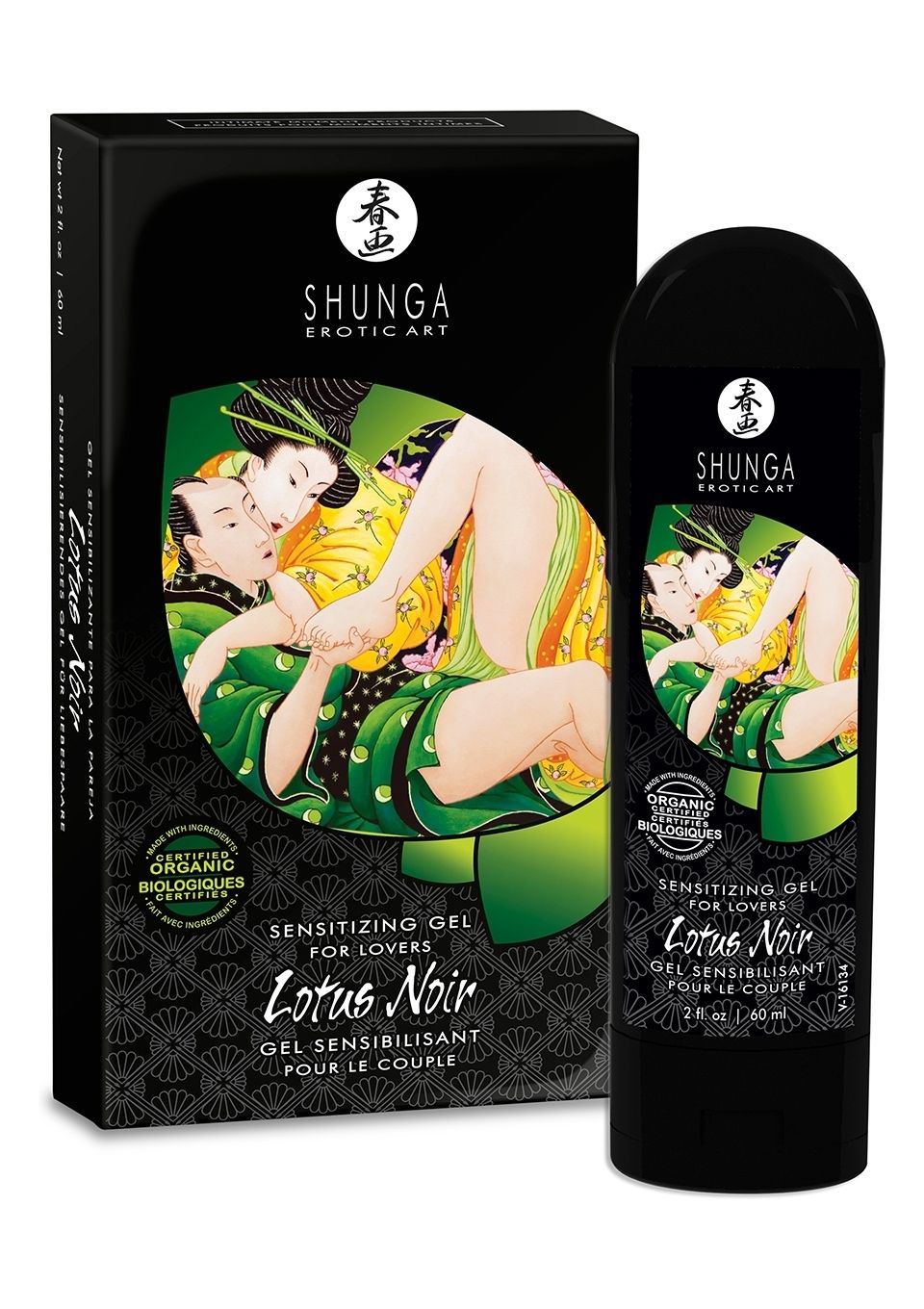 Organiczny żel stymulujący dla par Shunga Lotus Noir Sensitizing Gel for Lovers 60ml