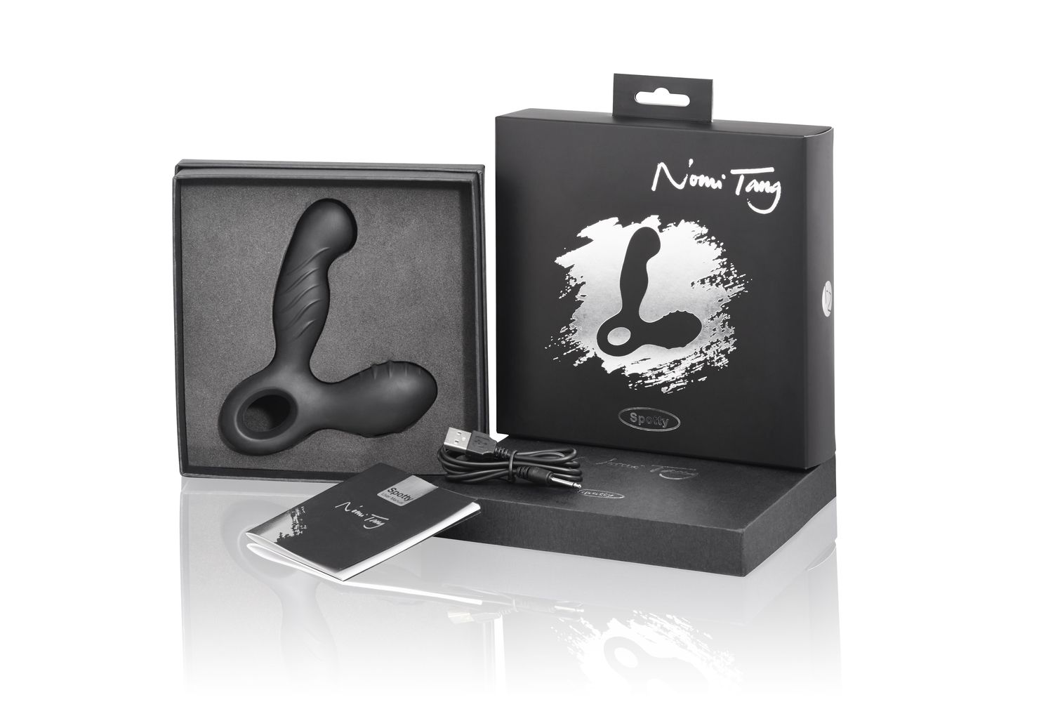 Nomi Tang Spotty rotacyjny masażer prostaty czarny