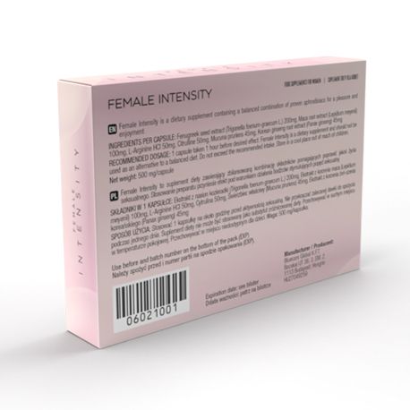 Tabletki zwiększające libido Female Intensity 10 kapsułek
