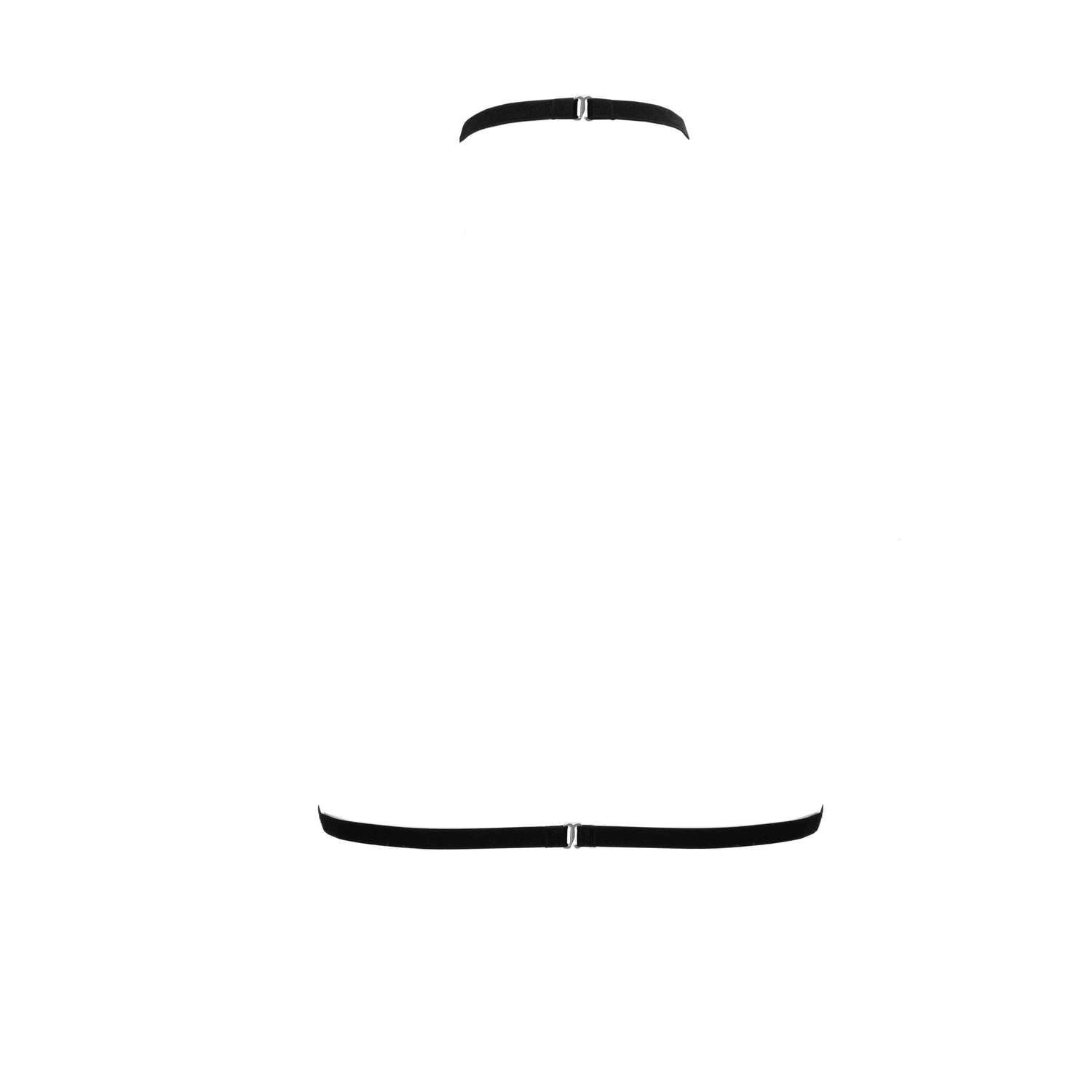 Chocker czarny ze srebrnym łańcuszkiem Alia Bond