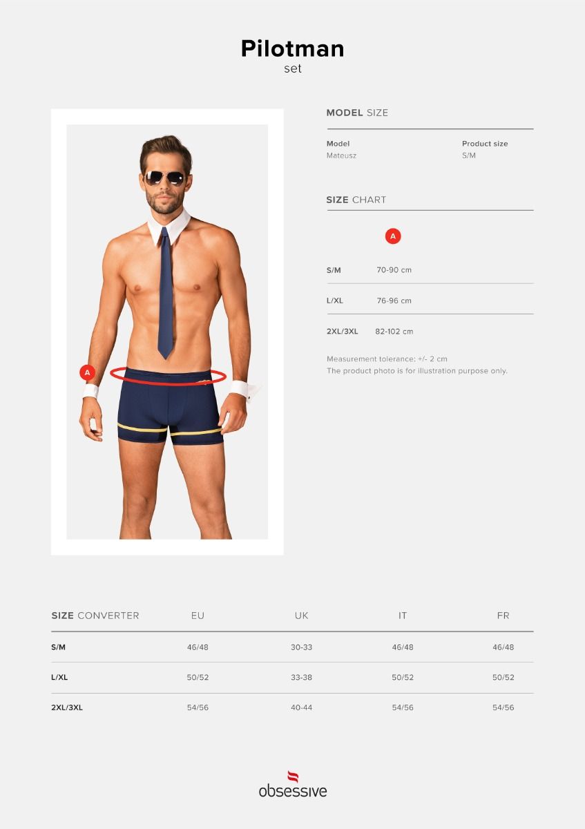 Komplet męski Obsessive Pilotman 