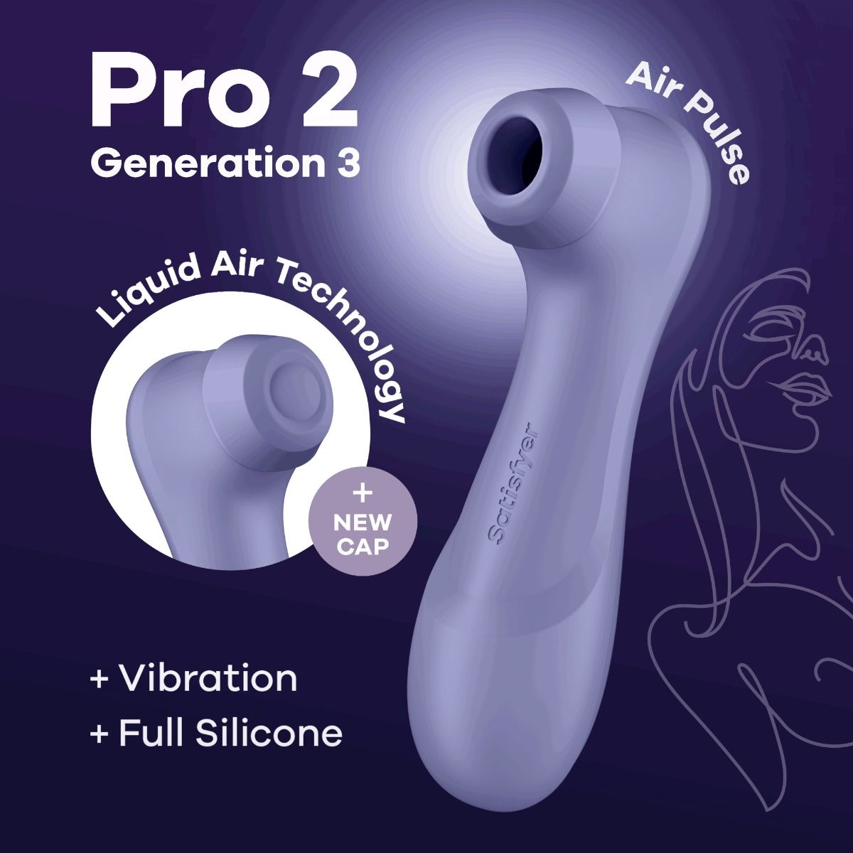 Bezdotykowy stymulator łechtaczki Satisfyer Pro 2 Generation 3 