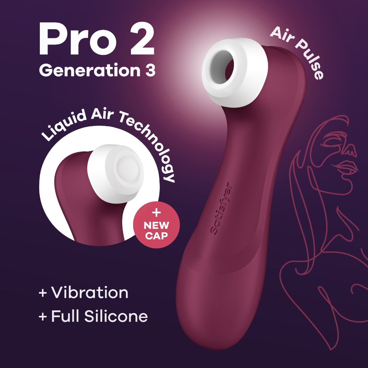 Bezdotykowy stymulator łechtaczki Satisfyer Pro 2 Generation 3 