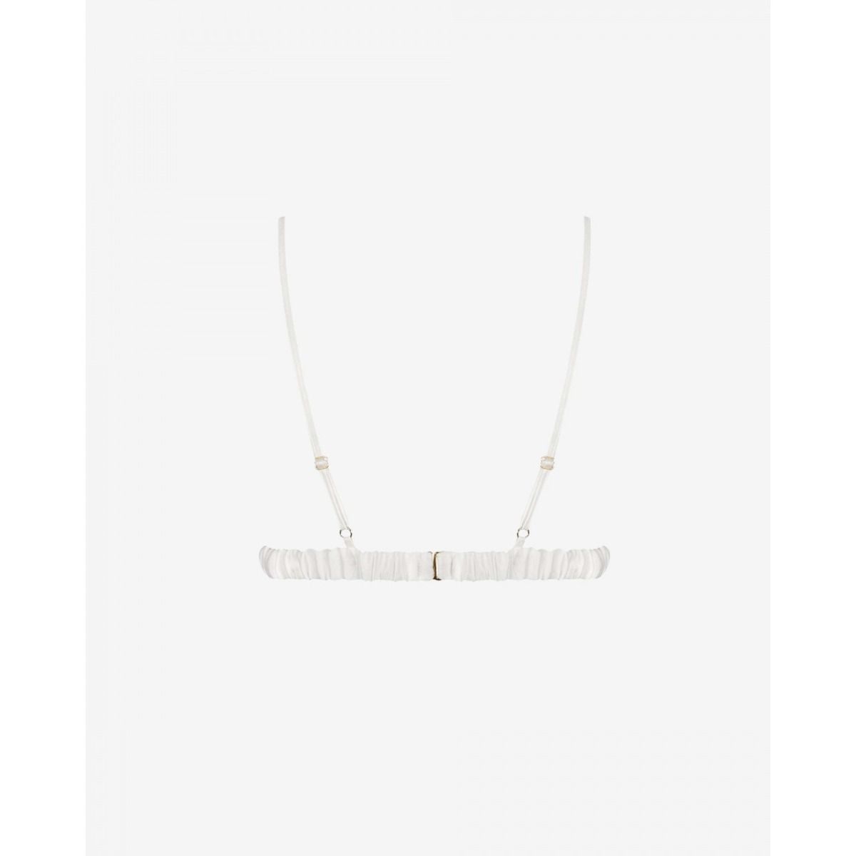 Biały satynowy miękki biustonosz Promees Scarlett Bra Ecru